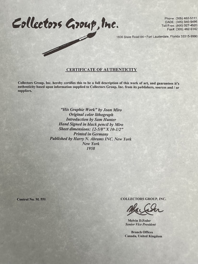 6pc Joan Miro Book Covers & Lithographs - 4