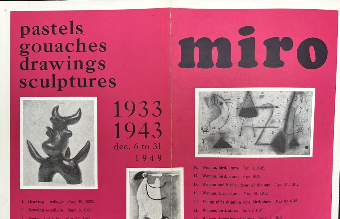 6pc Joan Miro Book Covers & Lithographs - 8