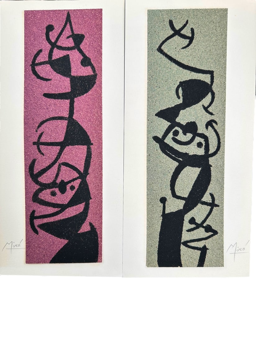 2pc Joan Miro on Sandpaper - 2