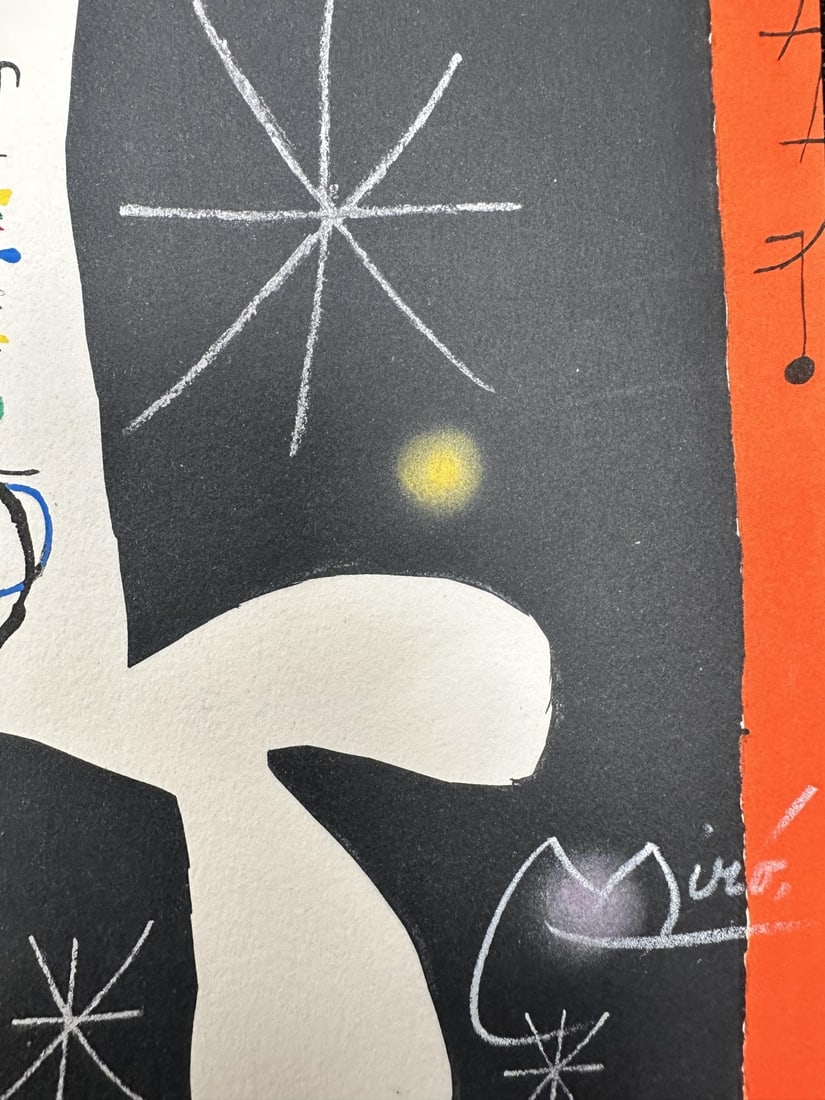 4pc Joan Miro Lithos from Oiseau Solaire - 14