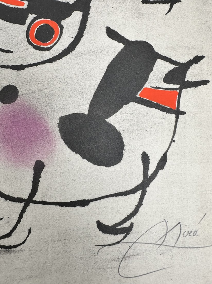 4pc Joan Miro Lithos from Oiseau Solaire - 3