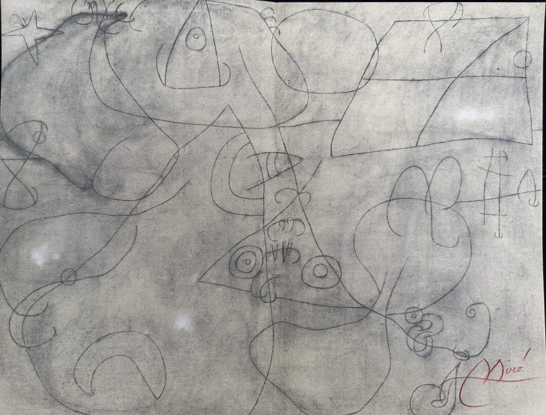 4pc Joan Miro Lithos from Oiseau Solaire - 9