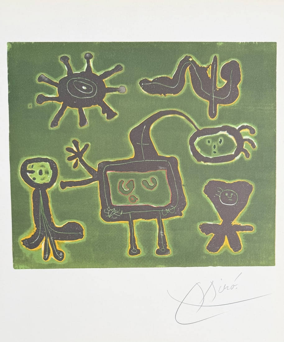 4pc Joan Miro "His Graphie Work" Original Lithos - 3
