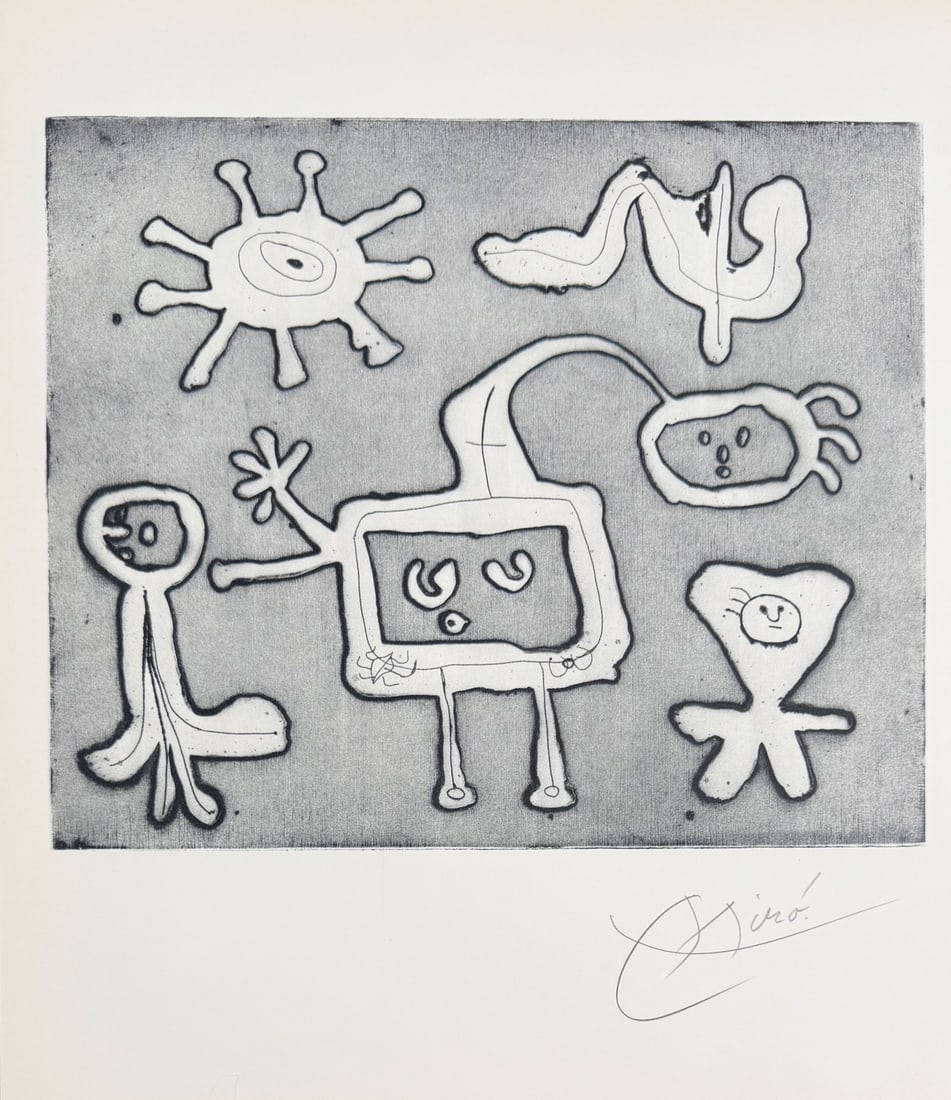 4pc Joan Miro "His Graphie Work" Original Lithos - 4
