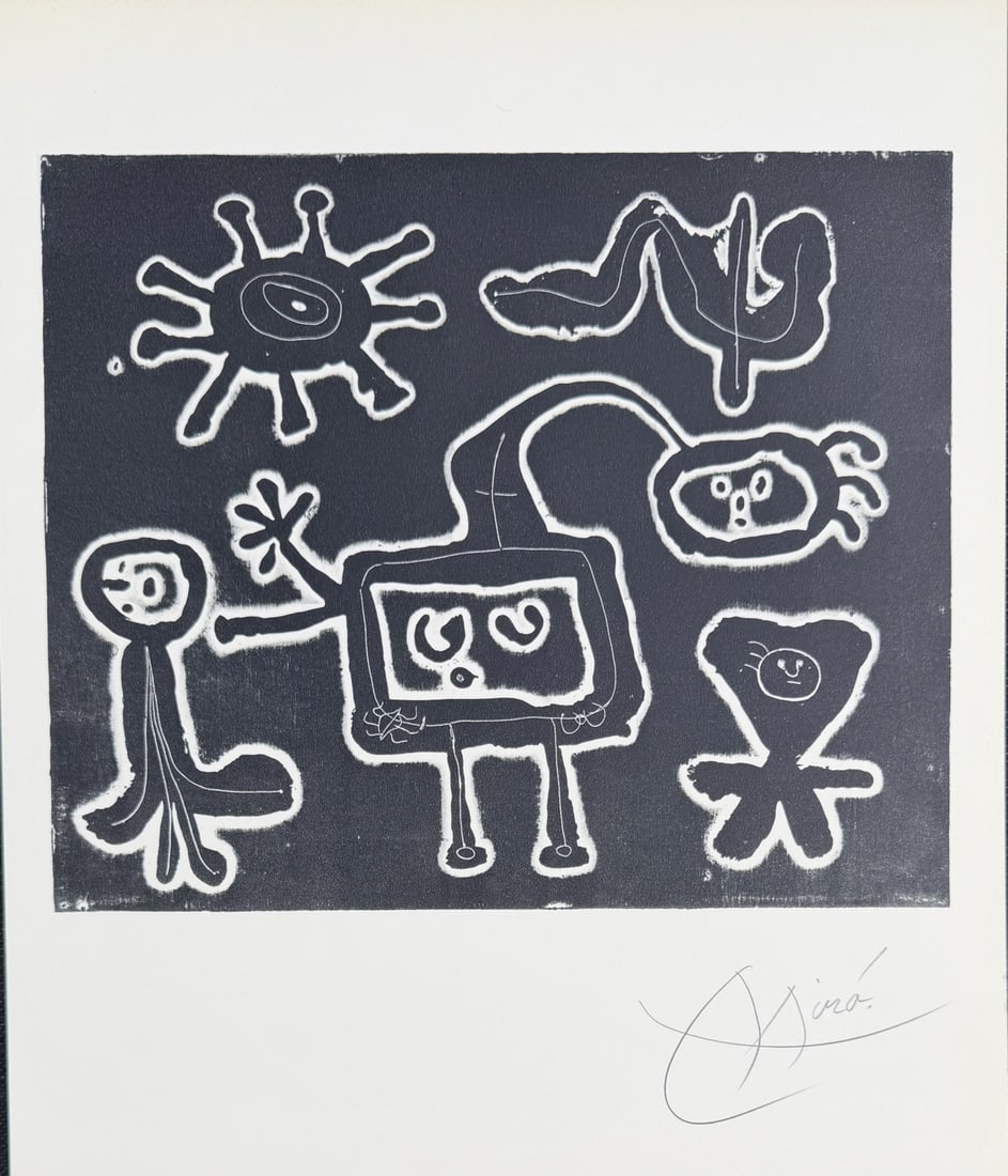 4pc Joan Miro "His Graphie Work" Original Lithos - 5