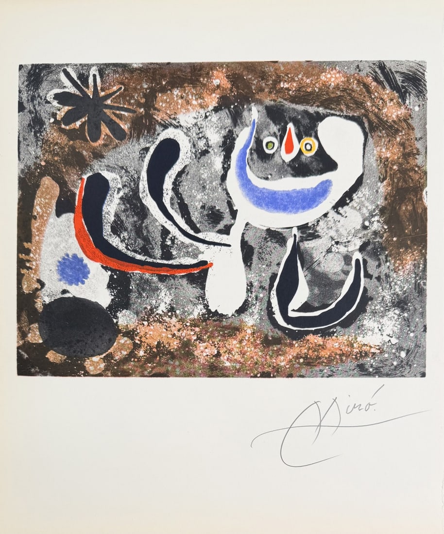 4pc Joan Miro Lithographs "His Graphie Work" COA - 8