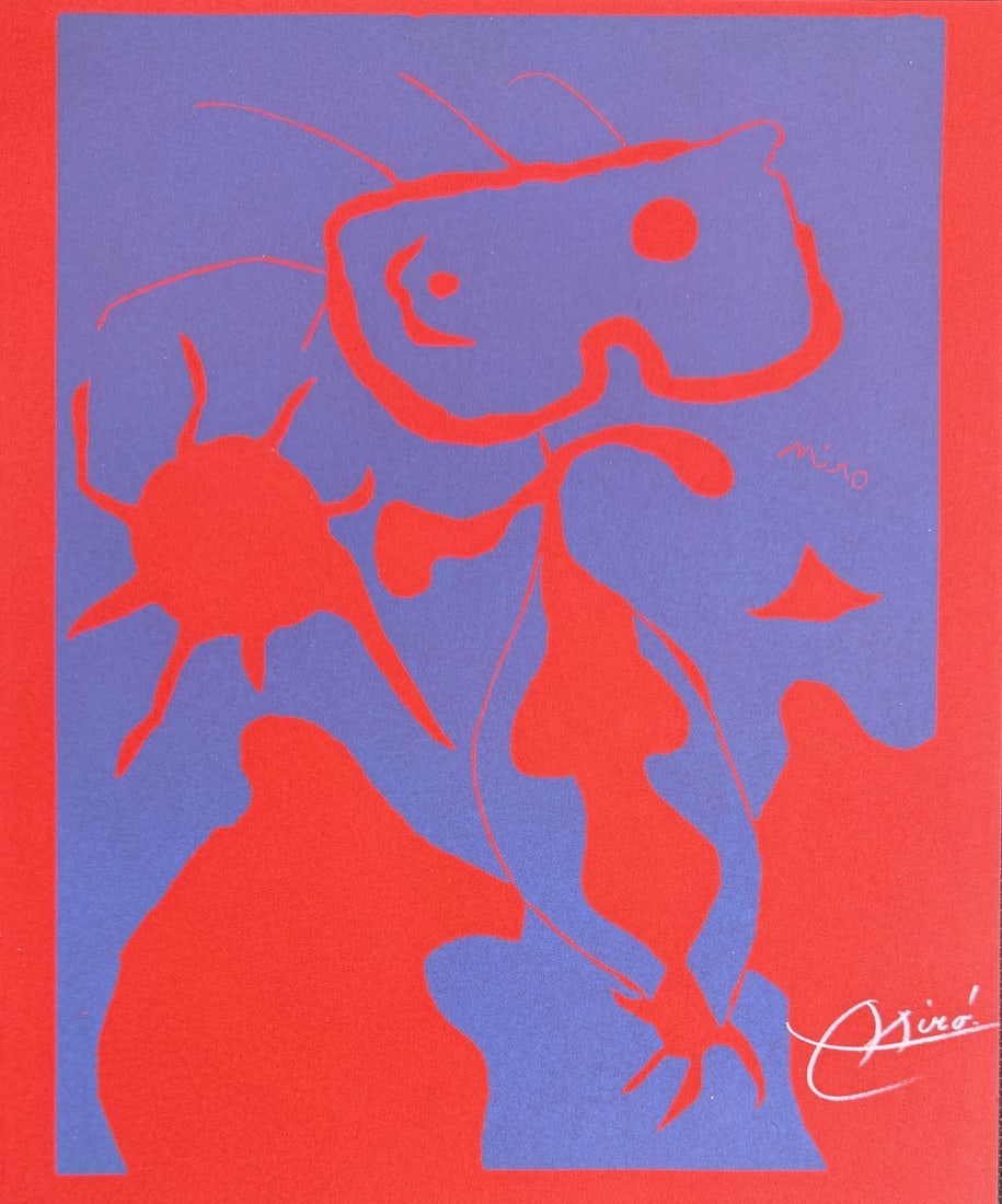 3pc Joan Miro "His Graphie Work" Lithographs COA - 2