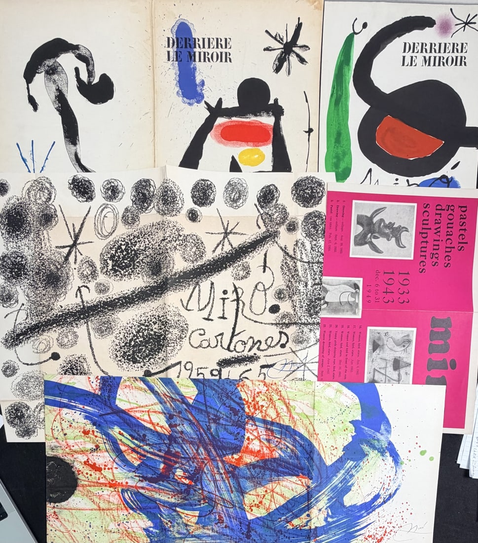 5pc Joan Miro Book Cover, Poster Lithographs (1 of 17)