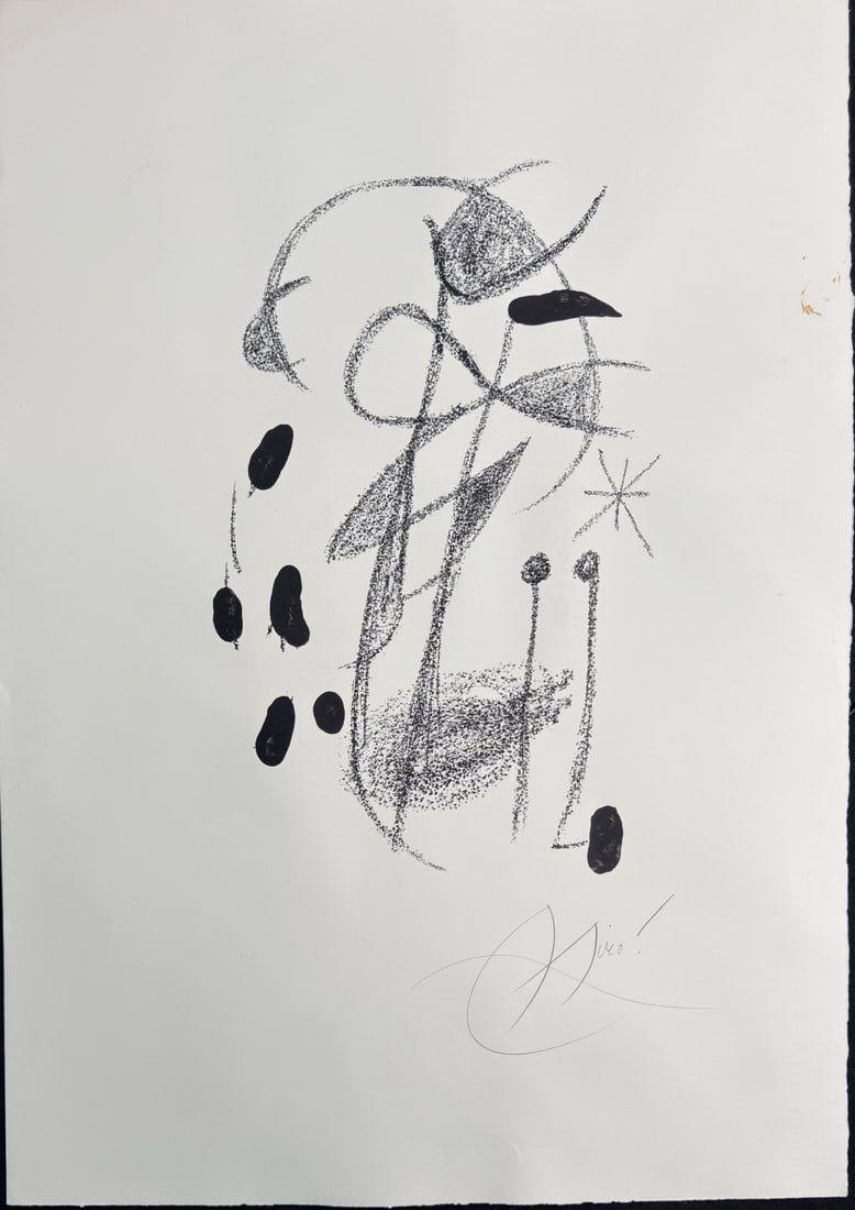 Joan Miro HC Lithograph "Litografia Original IV" (1 of 6)