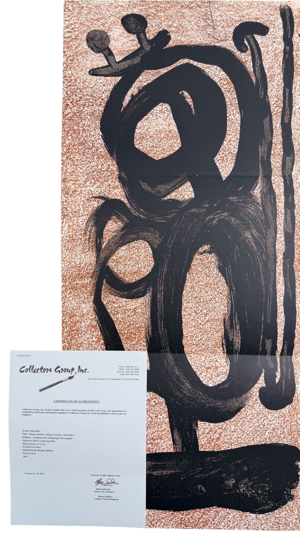 Joan Miro Original Color Lithograph "Graphismes" - 2