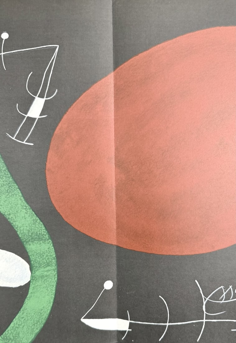 Joan Miro Original Color Lithograph COA - 3