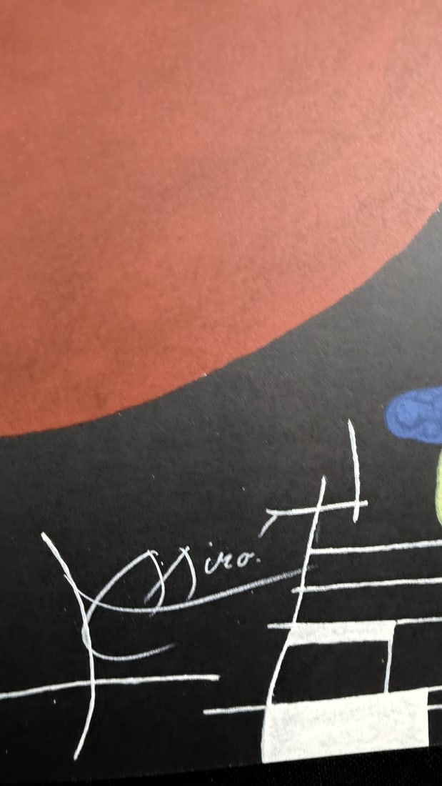 Joan Miro Original Color Lithograph COA - 5