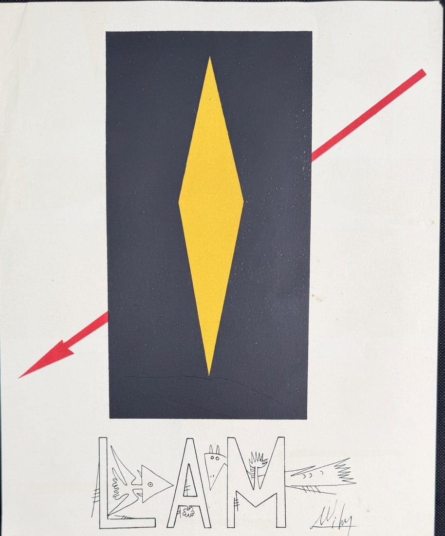 Wilfredo Lam "D.L.M." Original Color Lithograph (1 of 8)