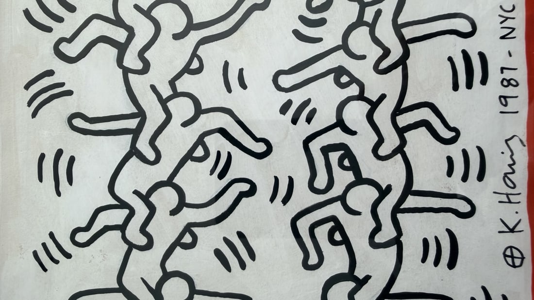 Keith Haring "Untitled" (Human Ladder) 1987 - 5