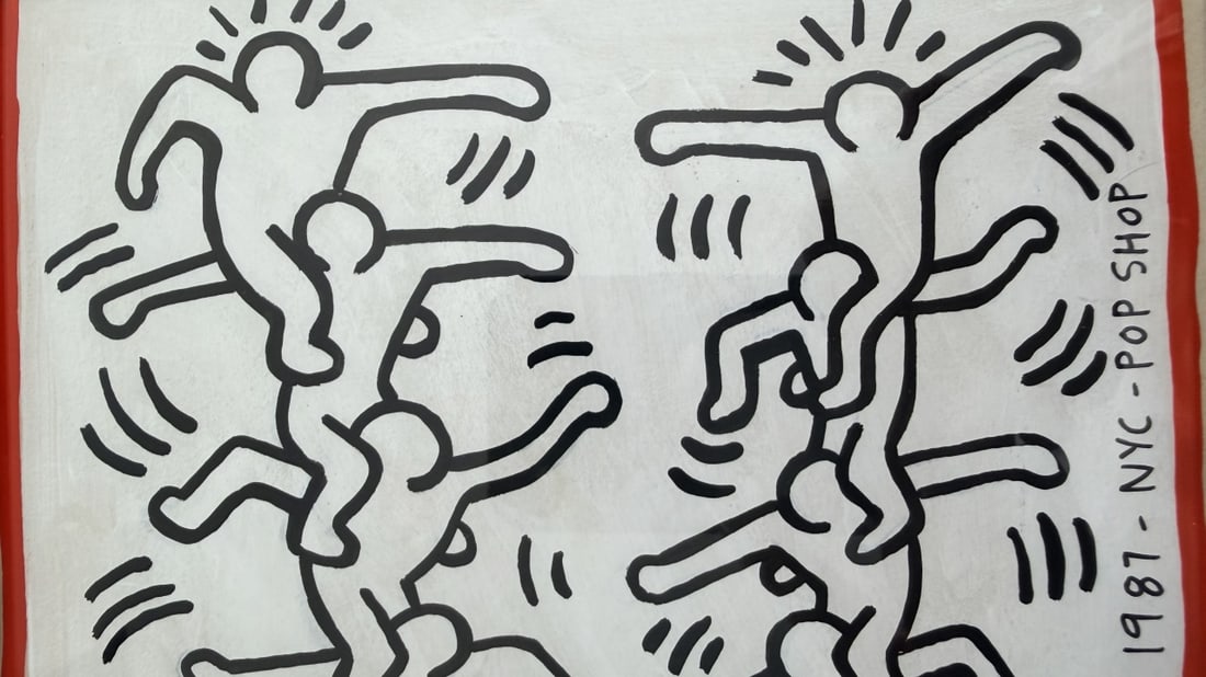 Keith Haring "Untitled" (Human Ladder) 1987 - 6