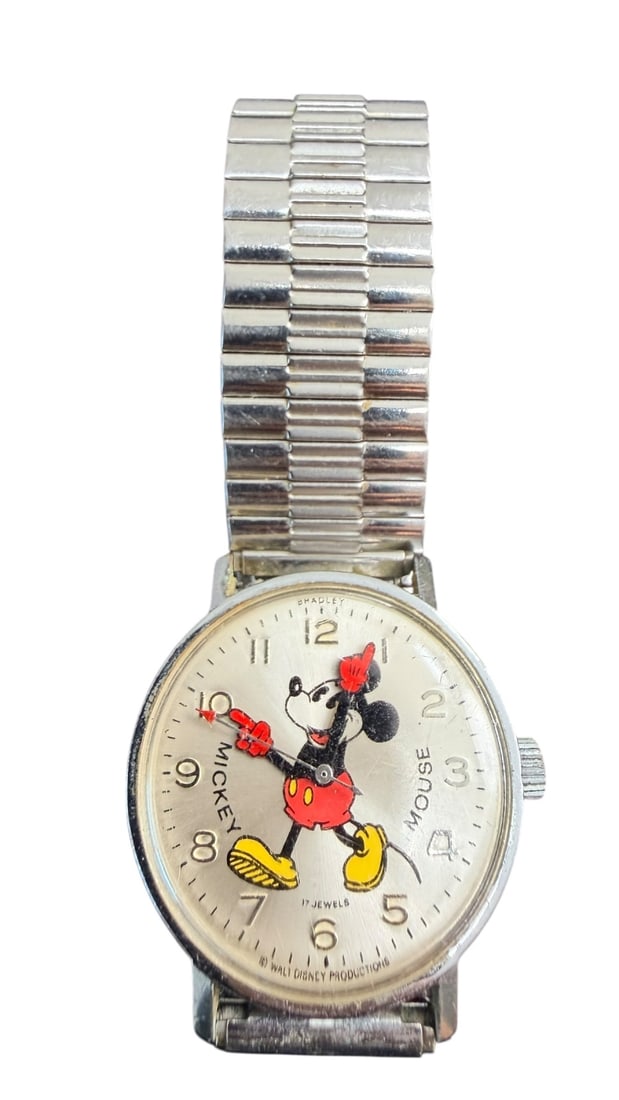 Bradley Mickey Mouse 17 Jewel Walt Disney Watch (1 of 7)