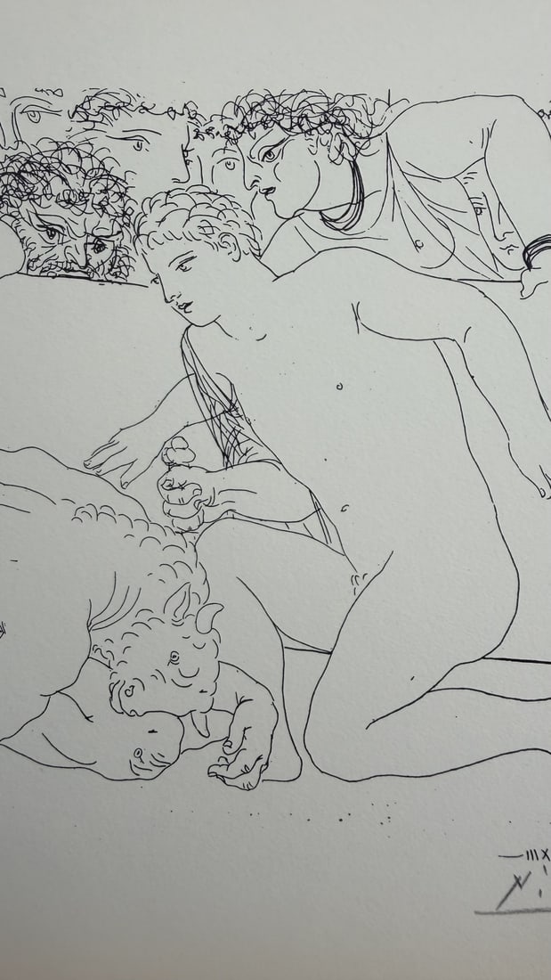 Pablo Picasso "Vanquished Minotaur" Litho COA - 3