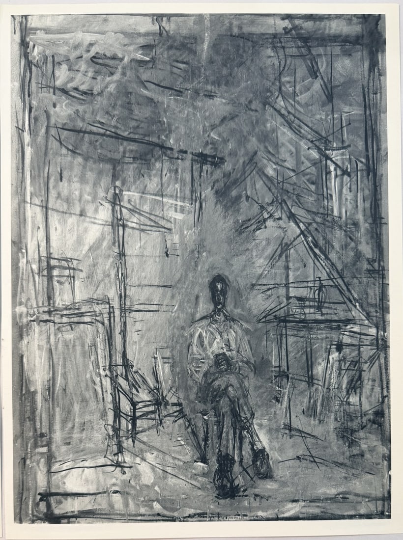 2pc Alberto Giacometti Original Lithographs - 2