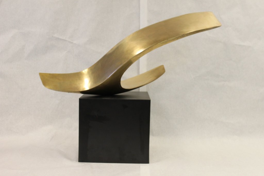 Leonard M. Nierman Signed Bronze Sculpture: Leonard M. Nierman (Mexican b. 1932) signed and numbered bronze sculpture. Signed "Nierman" and numbered IV/VI on front of sculpture. Sit upon a large block base. Measurements: 41.5" x 22" x 36" Perio