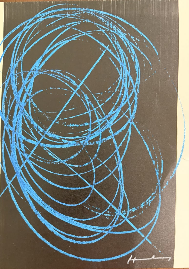 Hans Hartung Double Lithograph Composition - 3