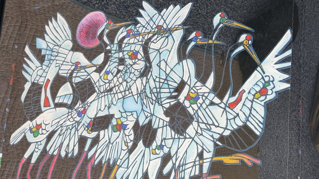 Jiang Tiefeng "Rhythm" Serigraph Signed COA - 3