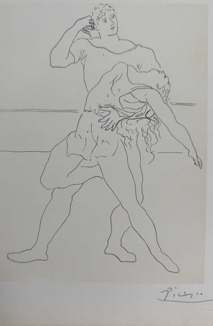 Pablo Picasso 2 Figures Dancing Dessins 23/100 - 2