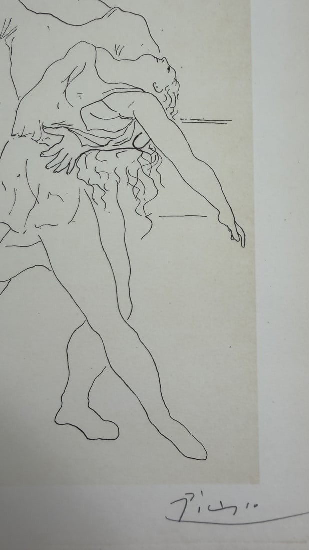 Pablo Picasso 2 Figures Dancing Dessins 23/100 - 4