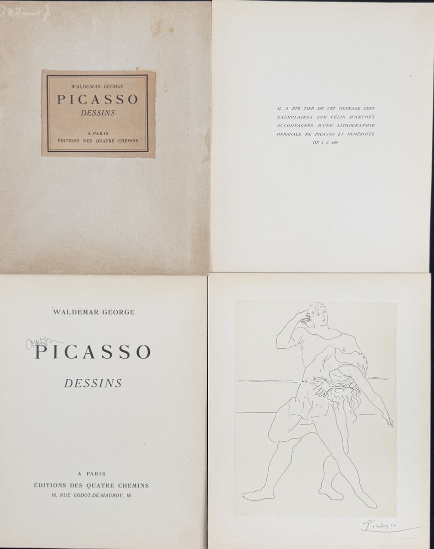 Pablo Picasso 2 Figures Dancing Dessins 23/100 - 6