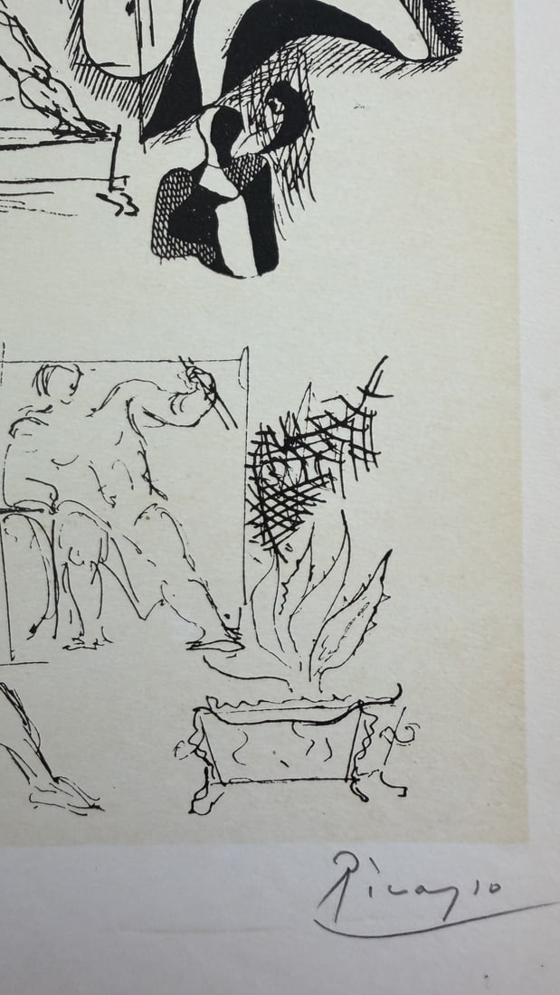 Pablo Picasso Study Sheet With Figures Dessins - 4