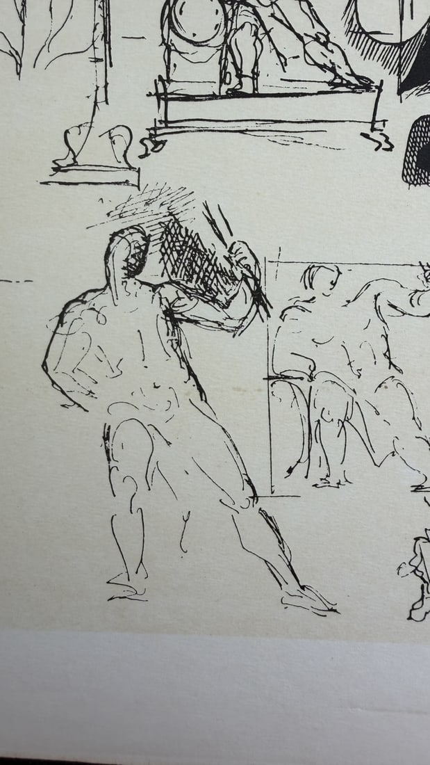 Pablo Picasso Study Sheet With Figures Dessins - 6