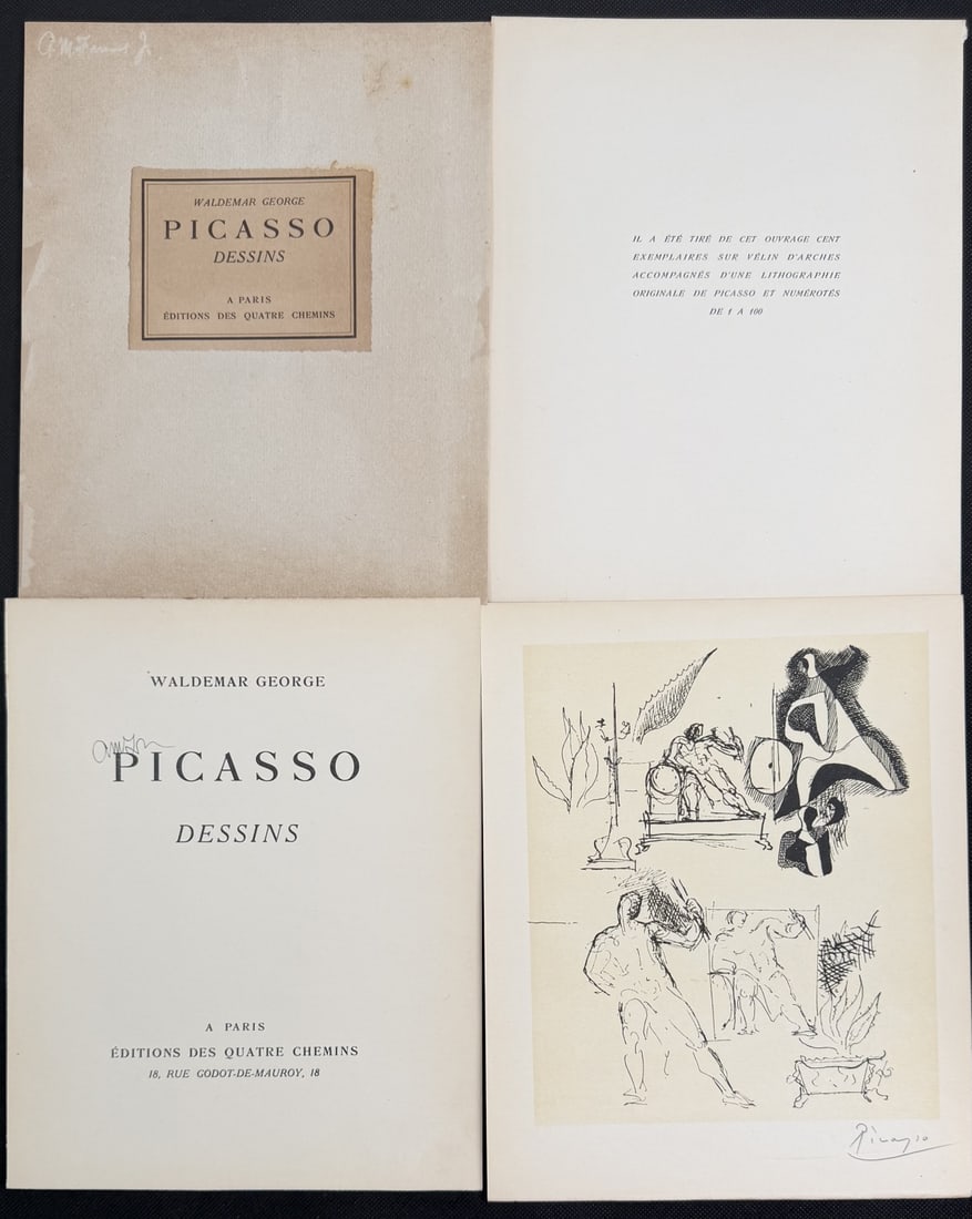 Pablo Picasso Study Sheet With Figures Dessins - 8