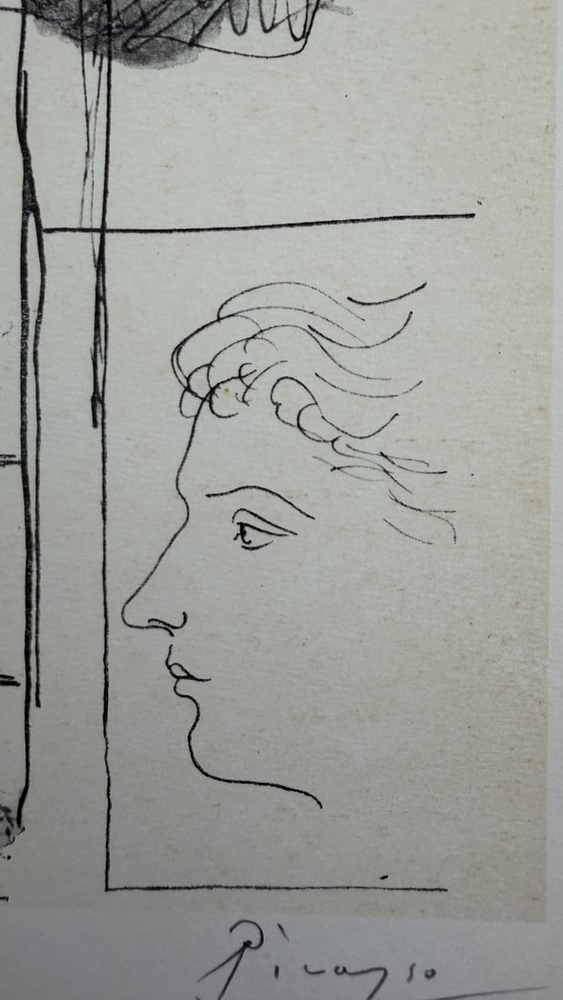 Pablo Picasso Standing Figure & Profile Study - 5