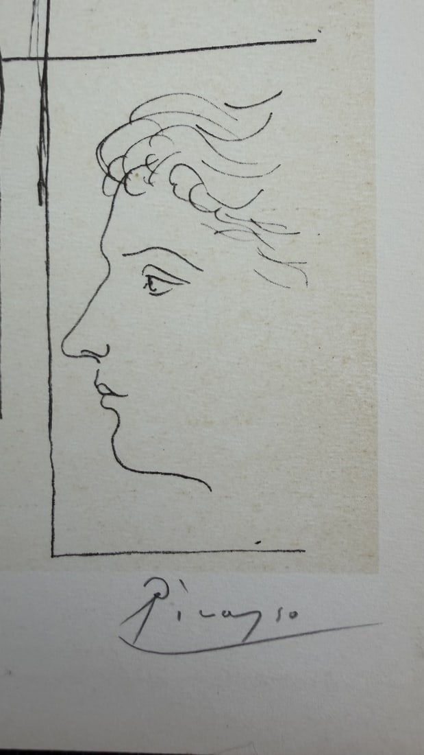 Pablo Picasso Standing Figure & Profile Study - 6