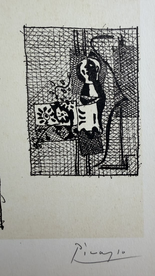 Pablo Picasso Two Cubist Interior Studies 55/100 - 2