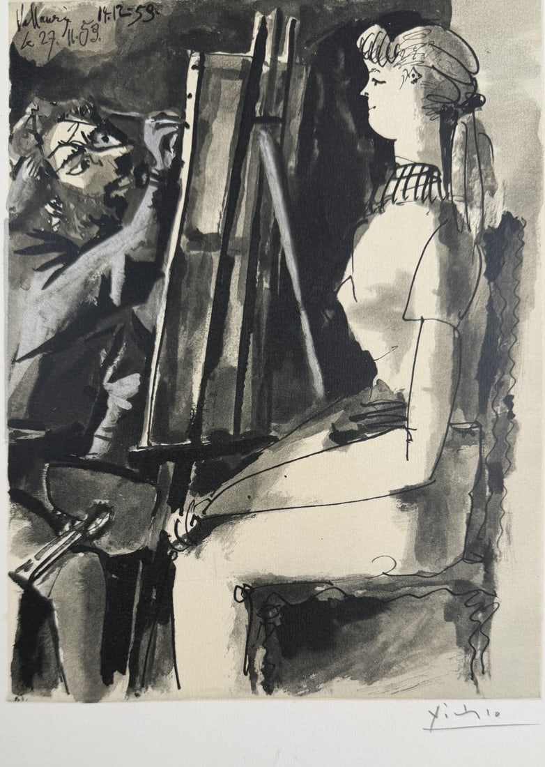 Pablo Picasso Painter & Model (Vallauris) - 2