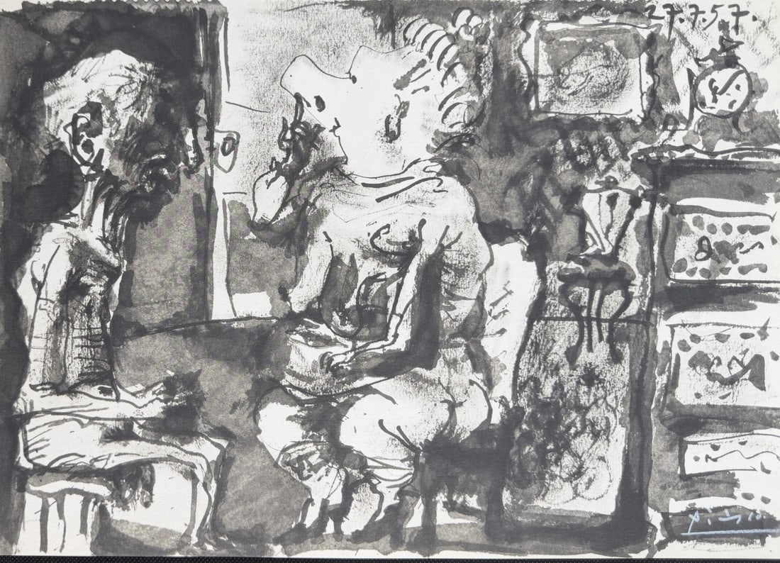 4pc Pablo Picasso Lithographs Signed in Crayon - 2