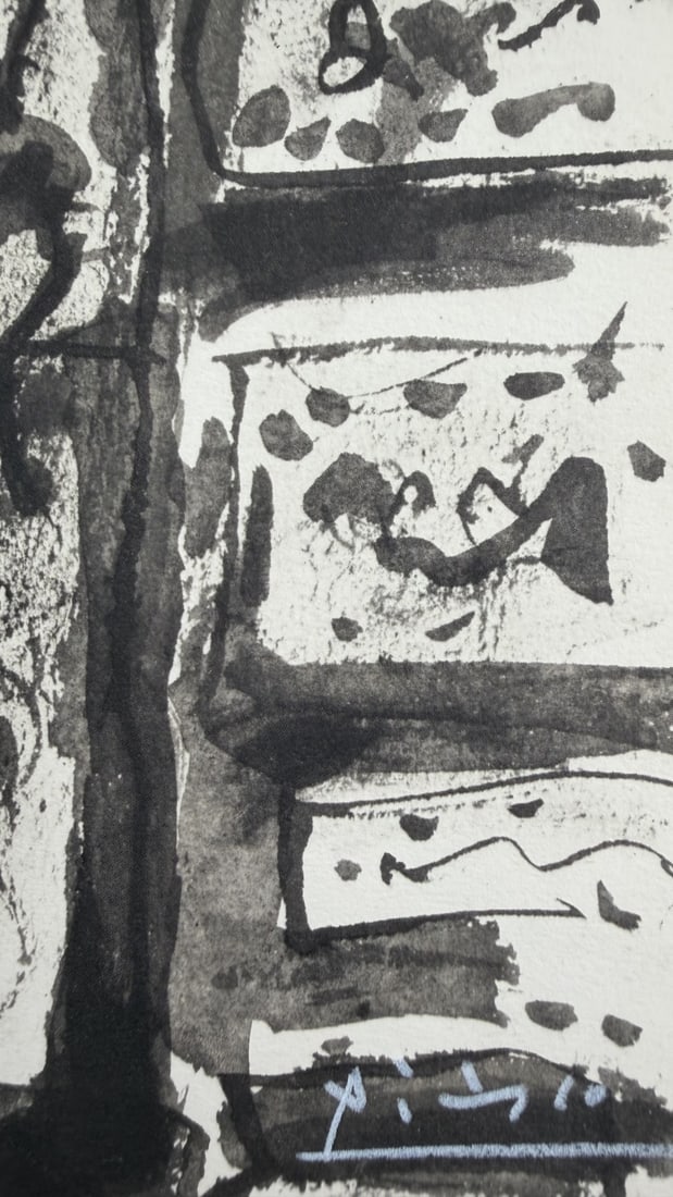 4pc Pablo Picasso Lithographs Signed in Crayon - 3