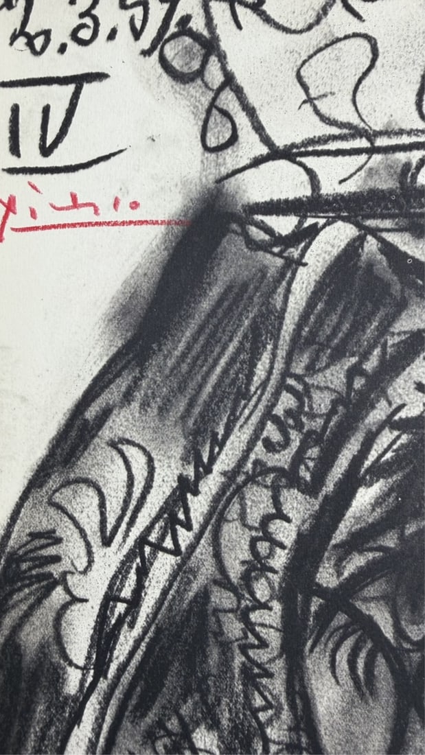 4 Piece Pablo Picasso Double Sided Lithographs - 3