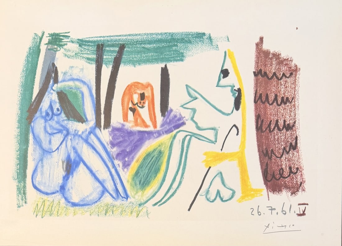 5pc Pablo Picasso Original Lithographs Various - 6