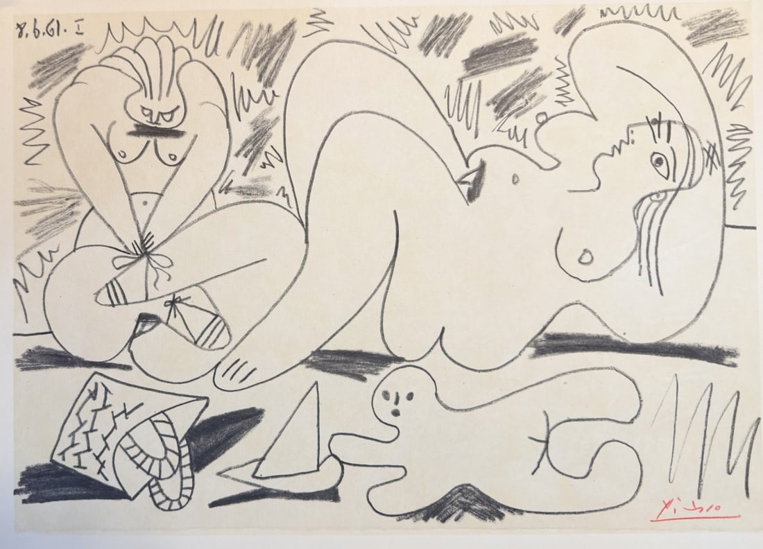 5pc Pablo Picasso Original Lithographs Various - 7