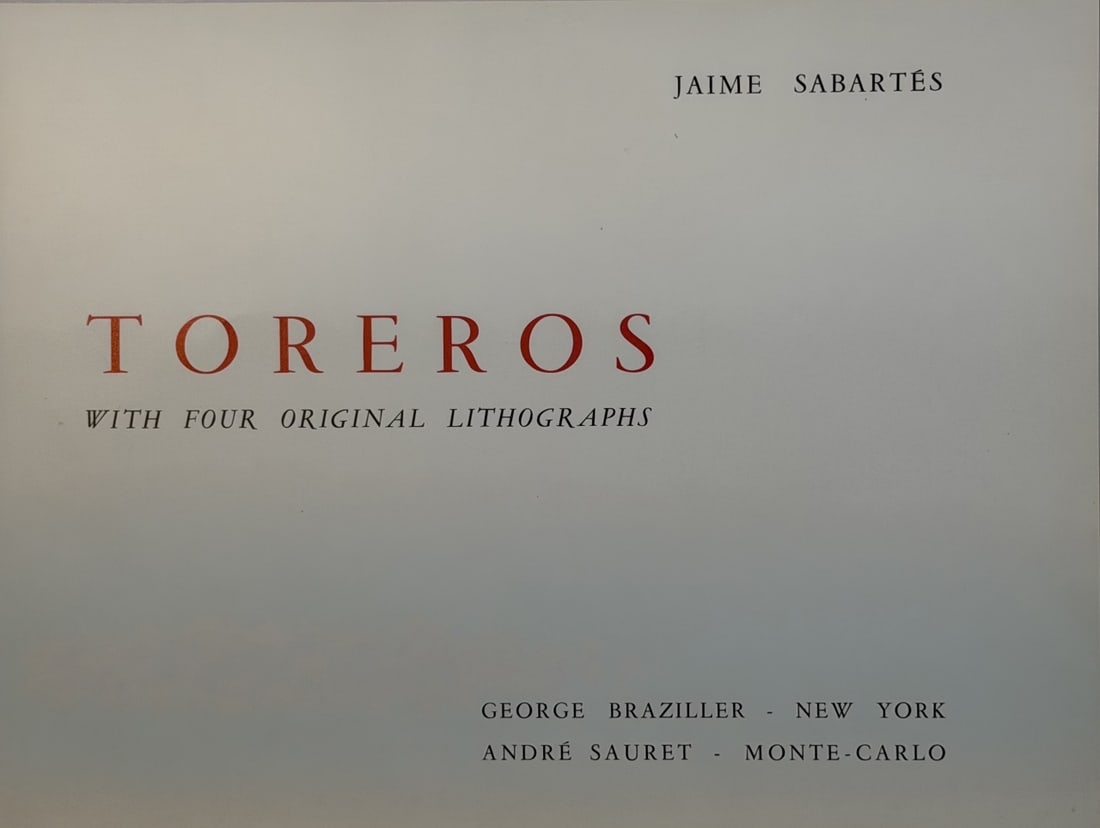 6pc Pablo Picasso "Toreros" Lithographs Plates - 3