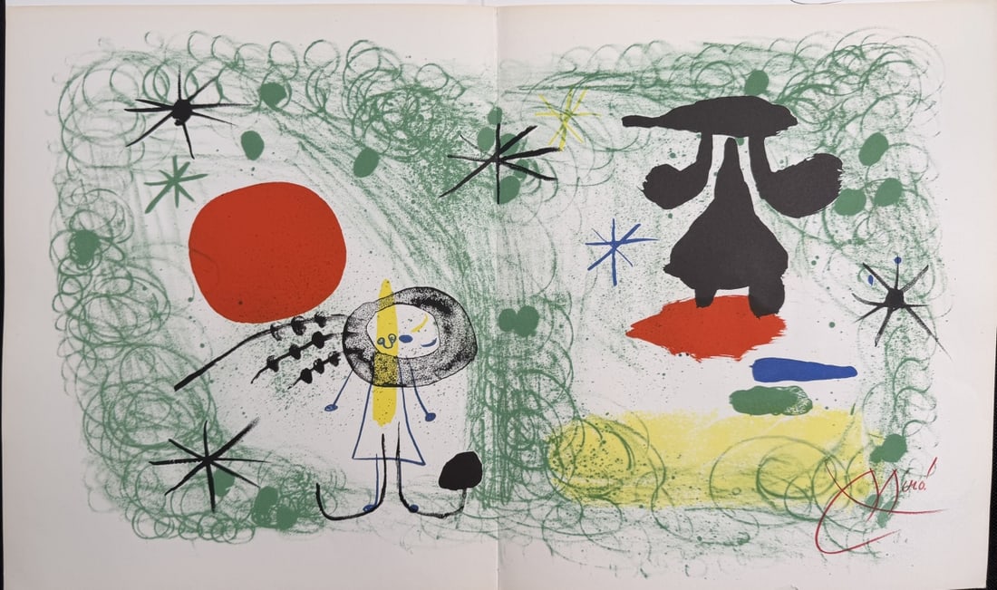 5pc Joan Miro His Graphic Work Lithographs - 2