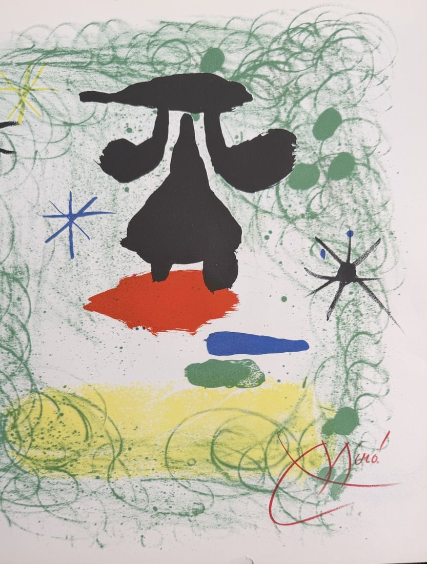 5pc Joan Miro His Graphic Work Lithographs - 5