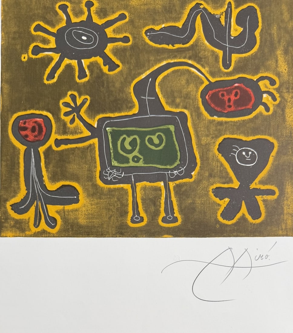 5pc Joan Miro His Graphic Work Lithographs - 8