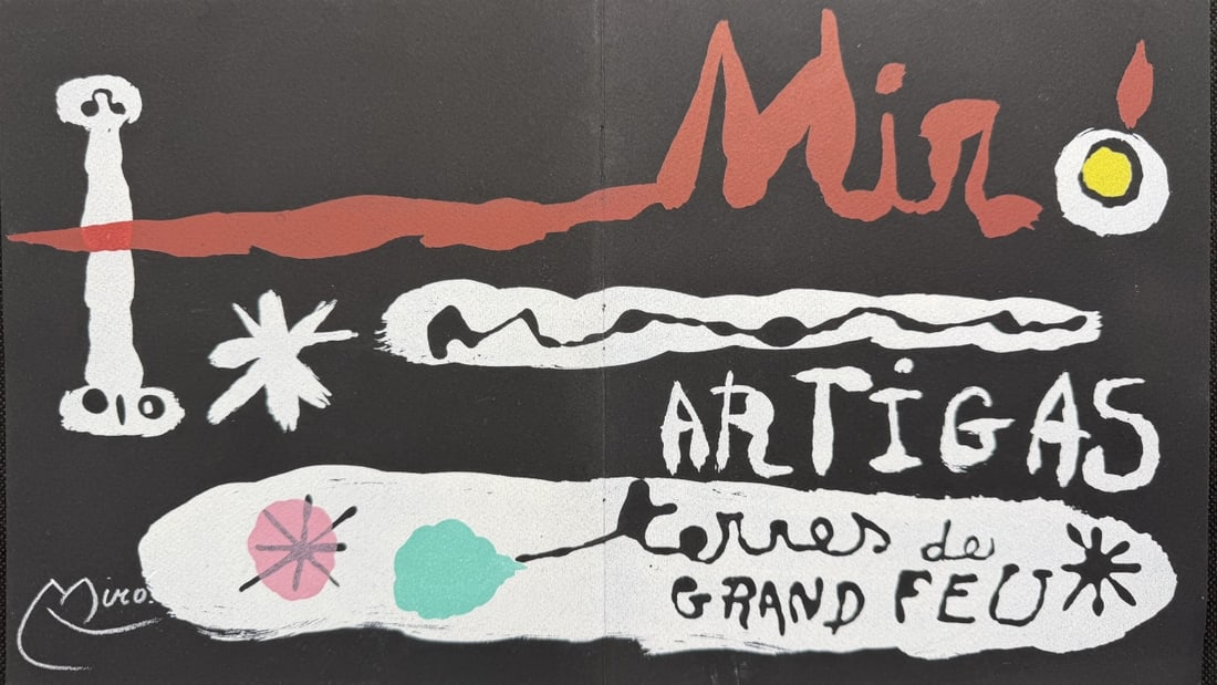 2pc Joan Miro Color Lithographs Signed - 2