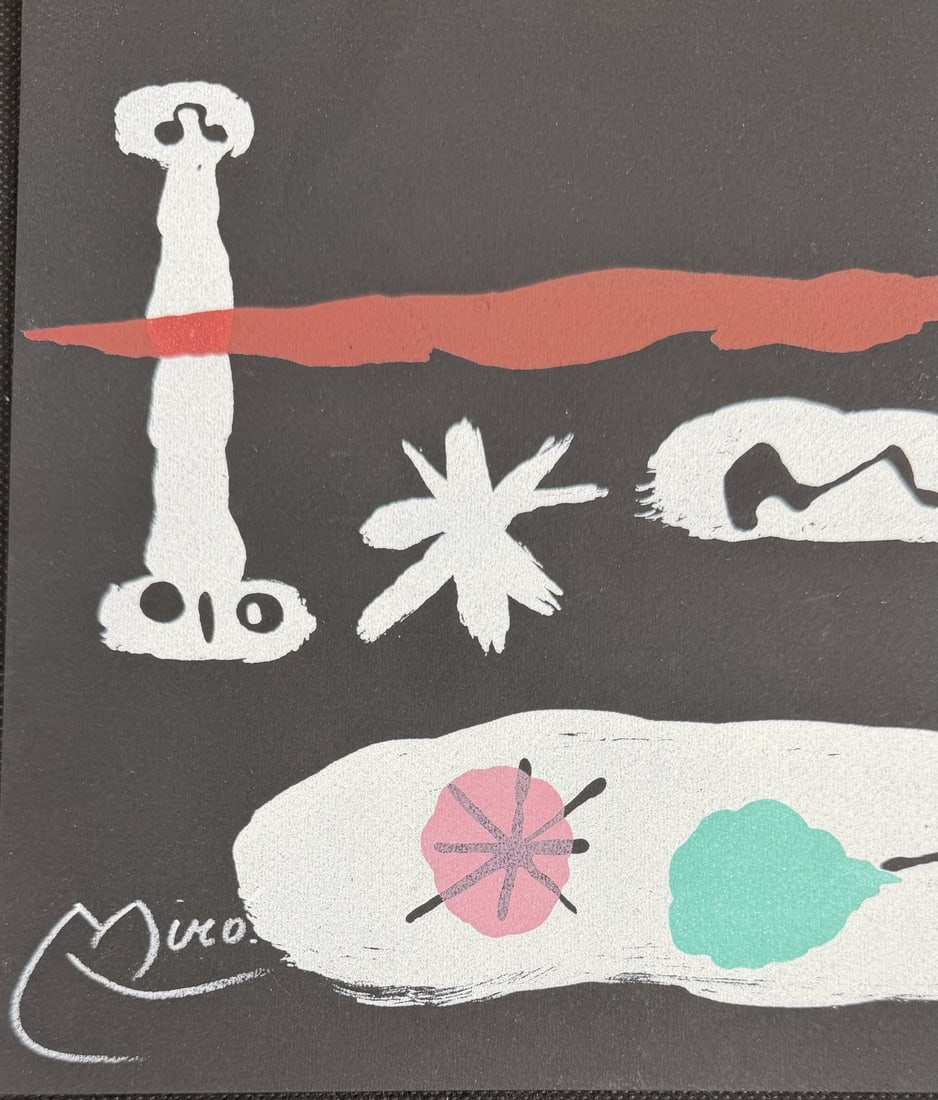 2pc Joan Miro Color Lithographs Signed - 4