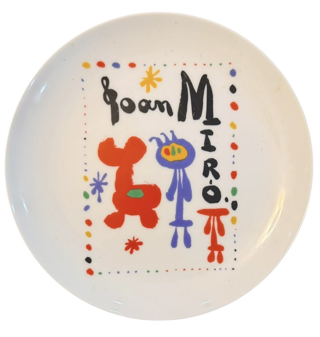 3pc Joan Miro (After) Ceramic Plates - 2