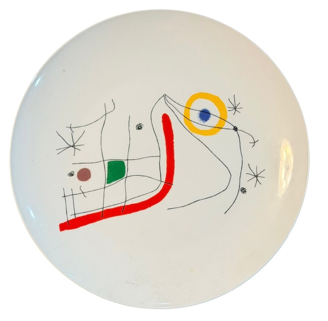 3pc Joan Miro (After) Ceramic Plates - 5