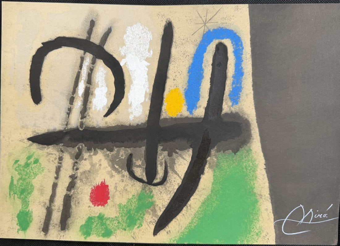4pc Joan Miro Color Lithographs Signed COA - 6