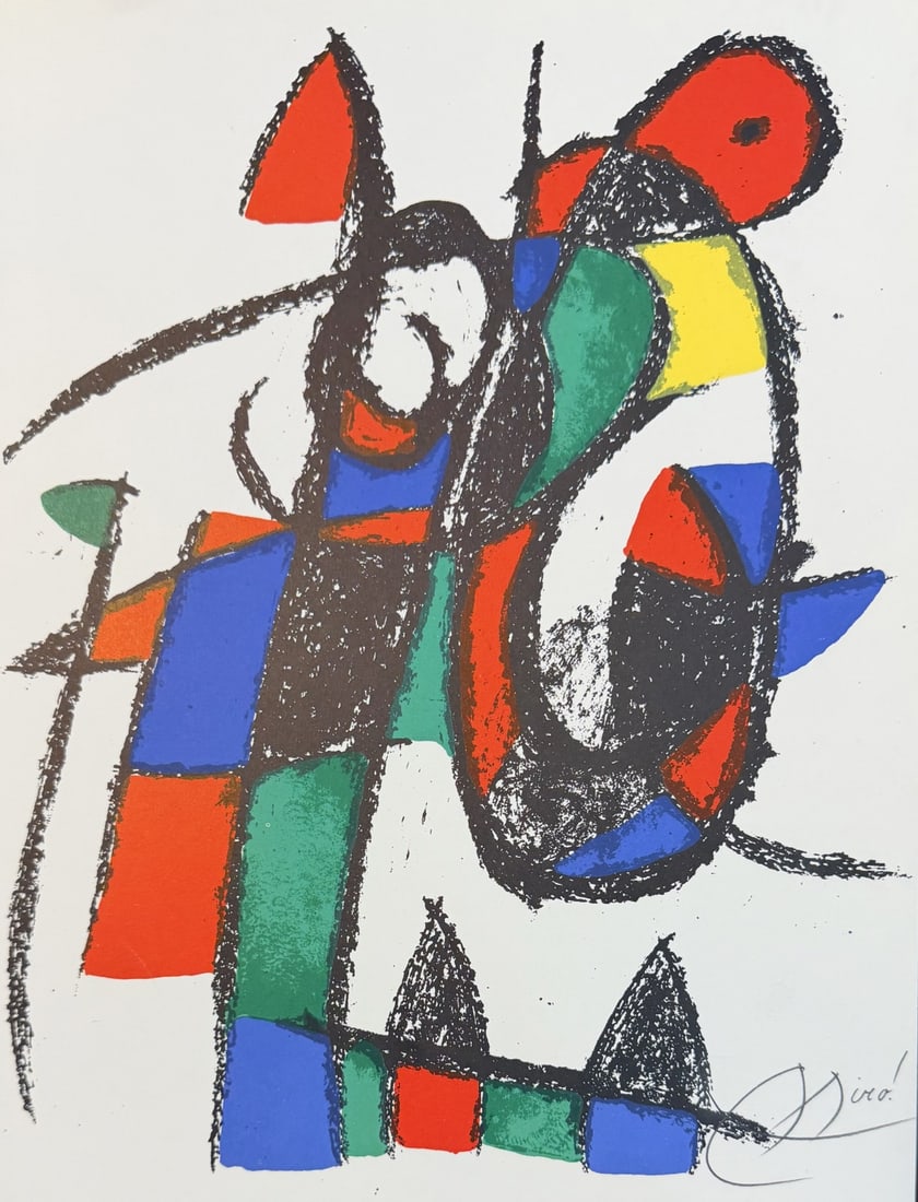 6pc Joan Miro Original Color Lithographs - 12